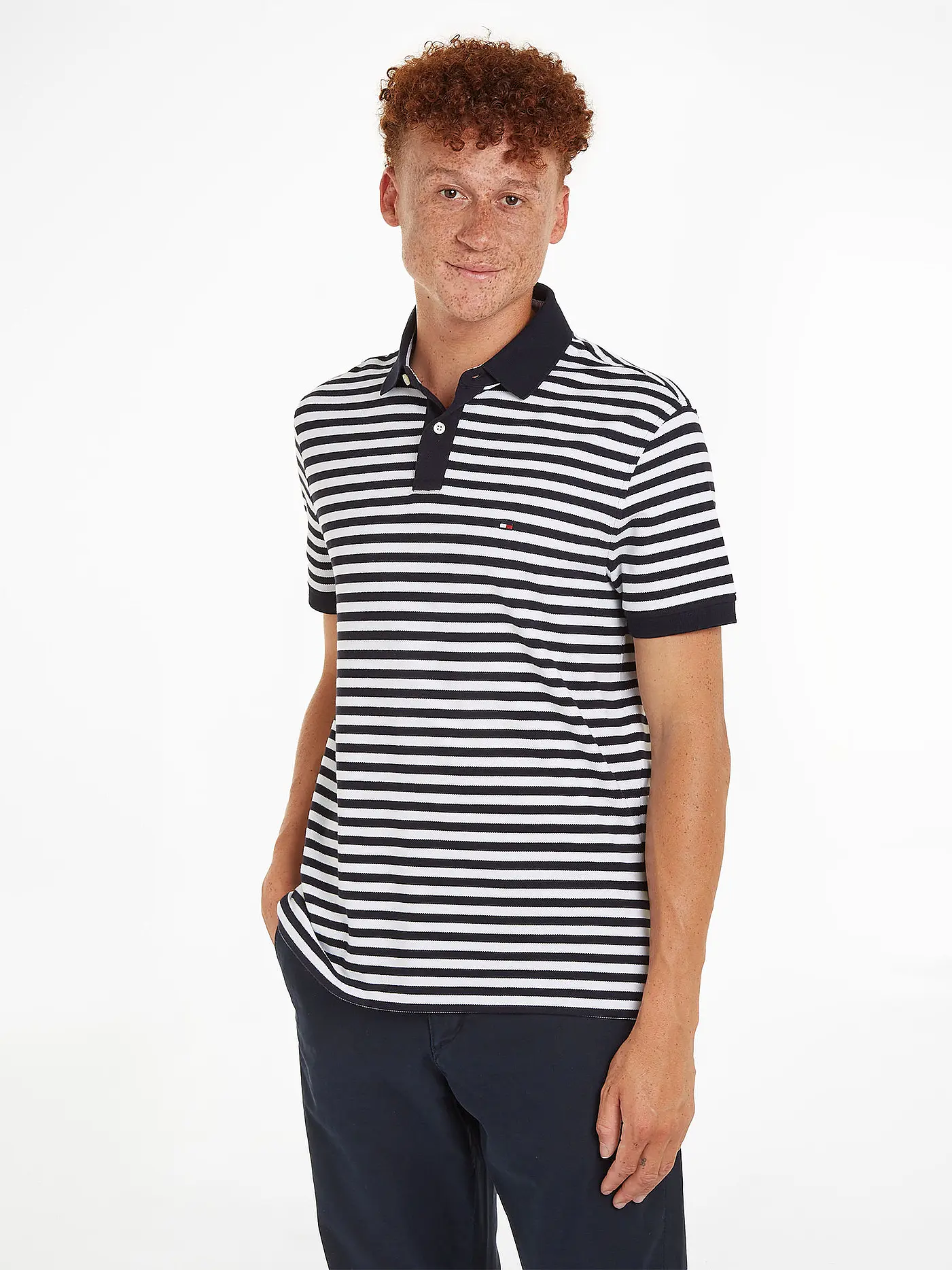 TOMMY HILFIGER | Poloshirt Regular Fit | blau